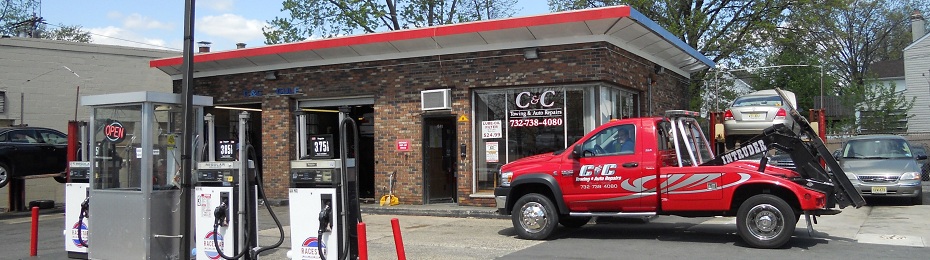 C&C  Towing and Auto Repairs - 24 Hour Towing  . Complete  Car Repairs:  732-738-4080; 641 King George Road, Fords, NJ 08863